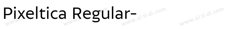 Pixeltica Regular字体转换